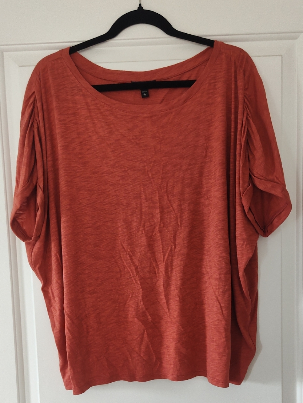 Express Women's Rust Orange Dolman Short Sleeve Tee